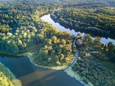 Озеро Боровень — зарисовки с неба