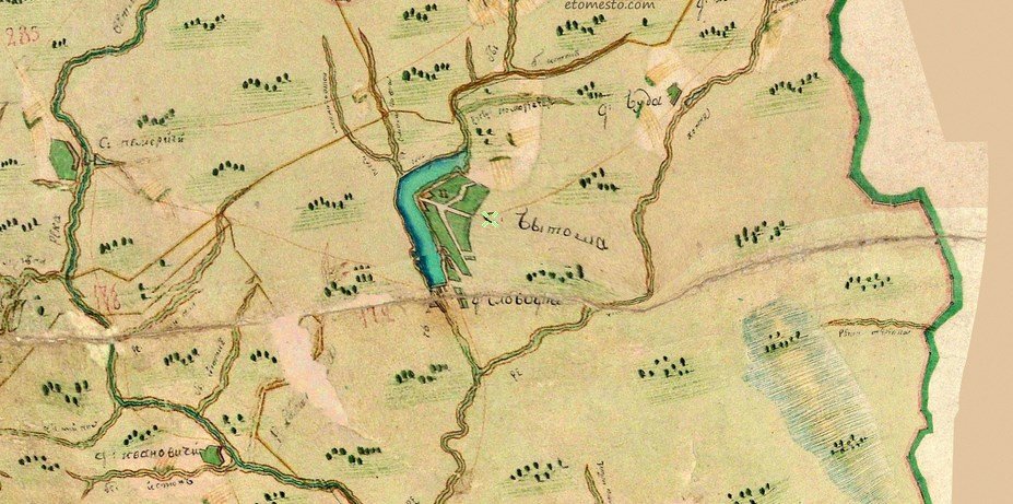 Озеро на карте Генерального Межевания 1790 года!